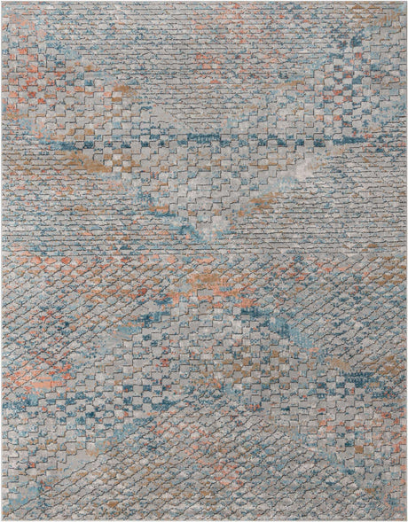 Multicolor 10' x 13' 1 Leipzig Rectangle Area Rug 75% Polypropylene & 25% Polyester Modern Contemporary Carpet for Kitchens, Bedroom, Living Room Home Decor for Sale at Rug Engine
