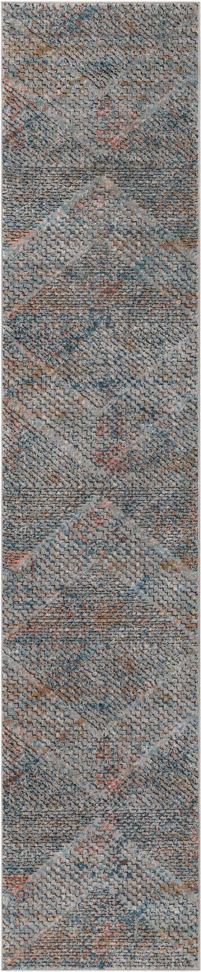 Multicolor 2' 7 x 13' 1 Leipzig Runner Area Rug 75% Polypropylene & 25% Polyester Modern Contemporary Carpet for Kitchens, Bedroom, Living Room Home Decor for Sale at Rug Engine