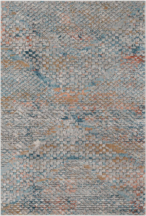 Multicolor 6' 1 x 9' Leipzig Rectangle Area Rug 75% Polypropylene & 25% Polyester Modern Contemporary Carpet for Kitchens, Bedroom, Living Room Home Decor for Sale at Rug Engine
