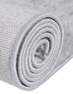Gray 5' 3 x 7' 10 Caspian Oval Area Rug 60% Polypropylene & 40% Polyester With Cotton Backing Modern Chic Carpet for Home Interior Design Decorating for Sale at Rug Engine