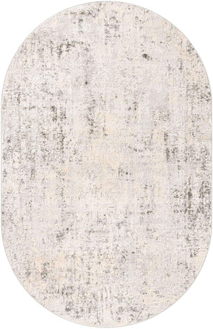 Gray 5' 3 x 7' 10 Caspian Oval Area Rug 60% Polypropylene & 40% Polyester With Cotton Backing Modern Chic Carpet for Home Interior Design Decorating for Sale at Rug Engine
