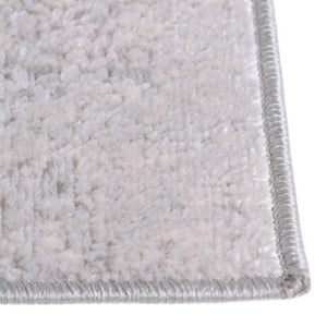 Gray 7' 10 x 7' 10 Caspian Square Area Rug 60% Polypropylene & 40% Polyester With Cotton Backing Modern Chic Carpet for Home Interior Design Decorating for Sale at Rug Engine