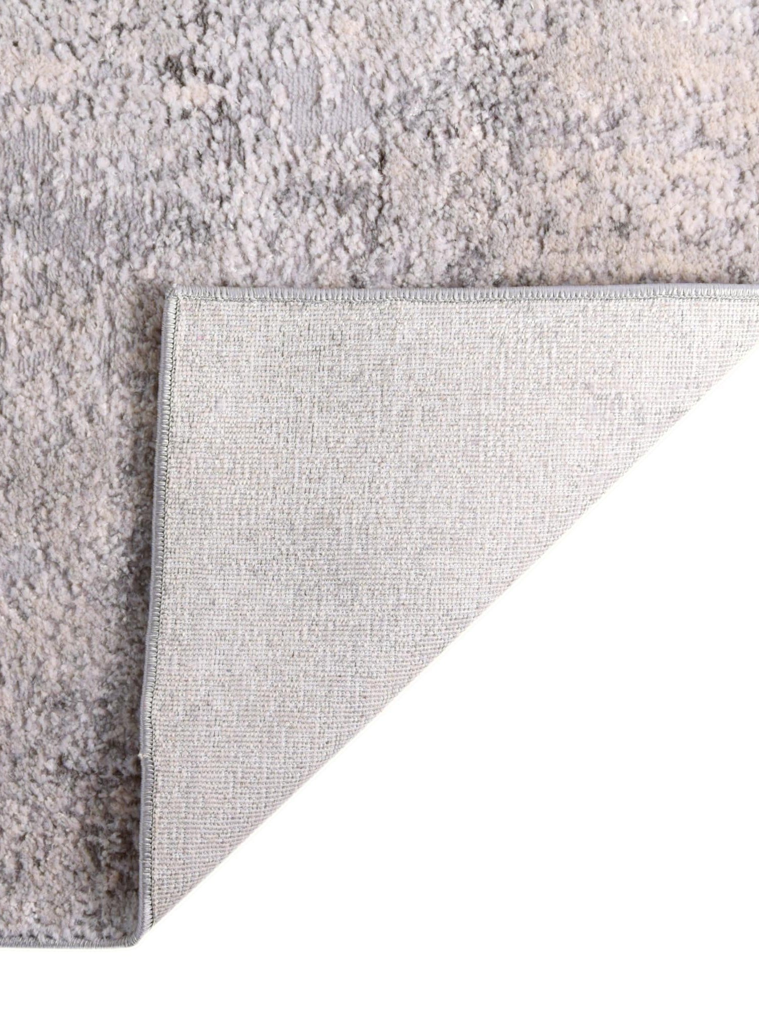 Gray 6' 1 x 6' 1 Caspian Square Area Rug 60% Polypropylene & 40% Polyester With Cotton Backing Modern Chic Carpet for Home Interior Design Decorating for Sale at Rug Engine