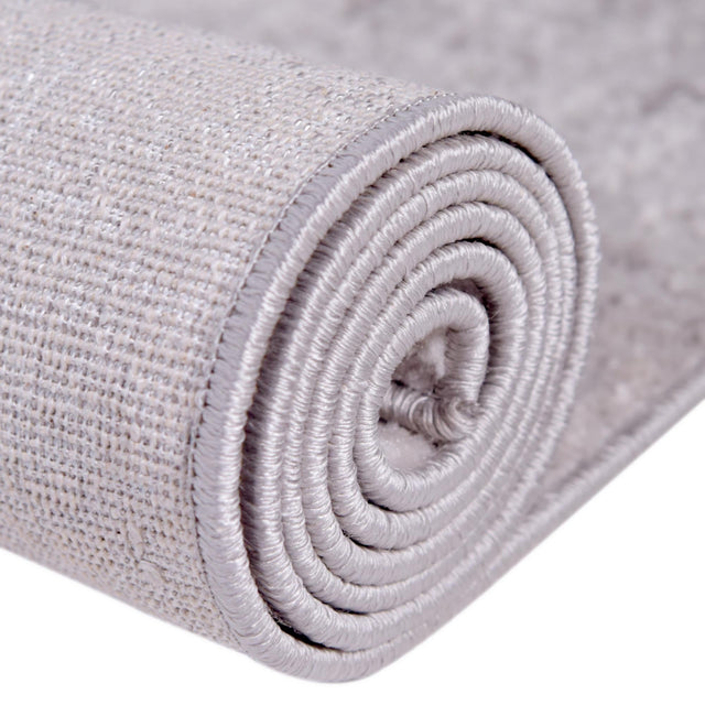 Gray 6' 1 x 6' 1 Caspian Square Area Rug 60% Polypropylene & 40% Polyester With Cotton Backing Modern Chic Carpet for Home Interior Design Decorating for Sale at Rug Engine