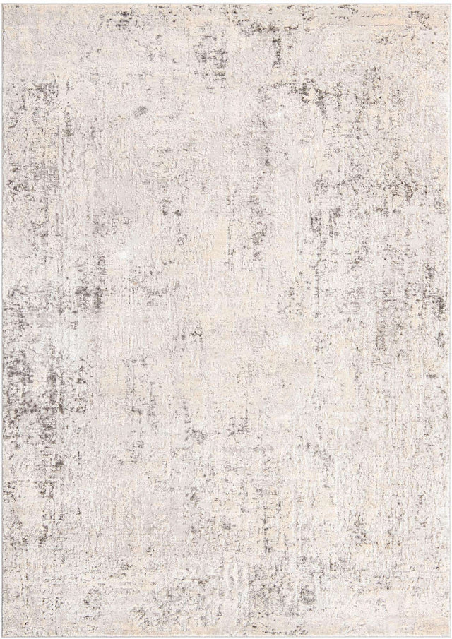 Gray 7' 10 x 11' Caspian Rectangle Area Rug 60% Polypropylene & 40% Polyester With Cotton Backing Modern Chic Carpet for Home Interior Design Decorating for Sale at Rug Engine