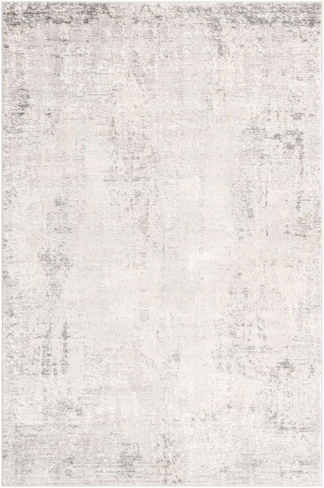Gray 6' 1 x 9' Caspian Rectangle Area Rug 60% Polypropylene & 40% Polyester With Cotton Backing Modern Chic Carpet for Home Interior Design Decorating for Sale at Rug Engine