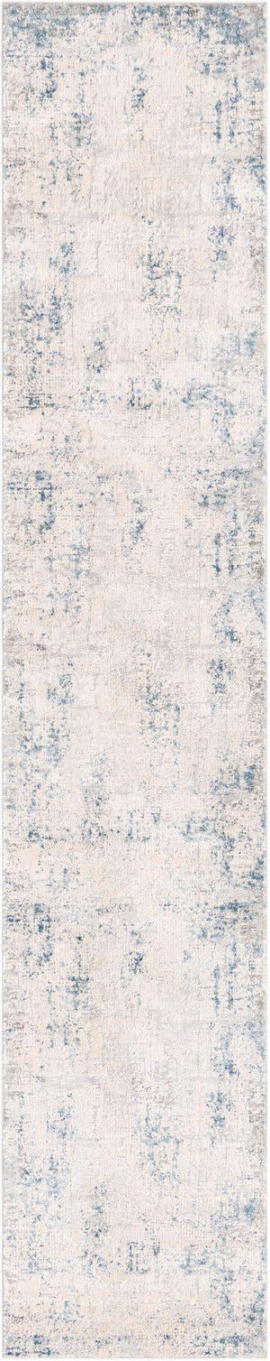 Gray Blue 2' 7 x 13' 1 Caspian Runner Area Rug 60% Polypropylene & 40% Polyester With Cotton Backing Modern Chic Carpet for Home Interior Design Decorating for Sale at Rug Engine