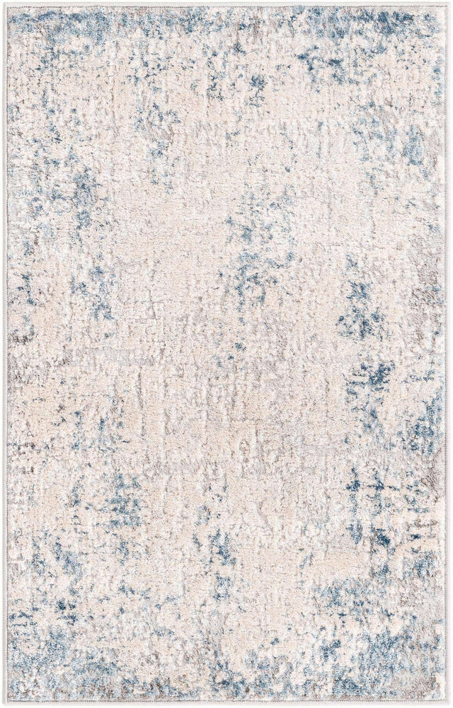 Gray Blue 2' x 3' 1 Caspian Rectangle Area Rug 60% Polypropylene & 40% Polyester With Cotton Backing Modern Chic Carpet for Home Interior Design Decorating for Sale at Rug Engine