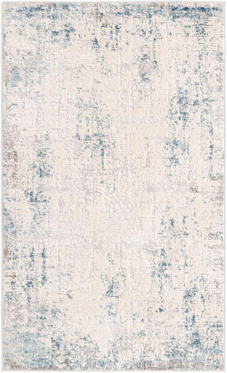 Gray Blue 3' 3 x 5' 3 Caspian Rectangle Area Rug 60% Polypropylene & 40% Polyester With Cotton Backing Modern Chic Carpet for Home Interior Design Decorating for Sale at Rug Engine