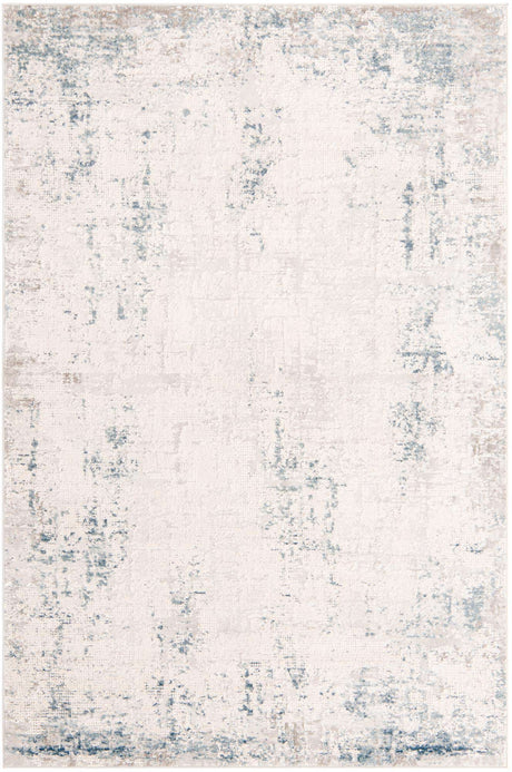 Gray Blue 6' 1 x 9' Caspian Rectangle Area Rug 60% Polypropylene & 40% Polyester With Cotton Backing Modern Chic Carpet for Home Interior Design Decorating for Sale at Rug Engine