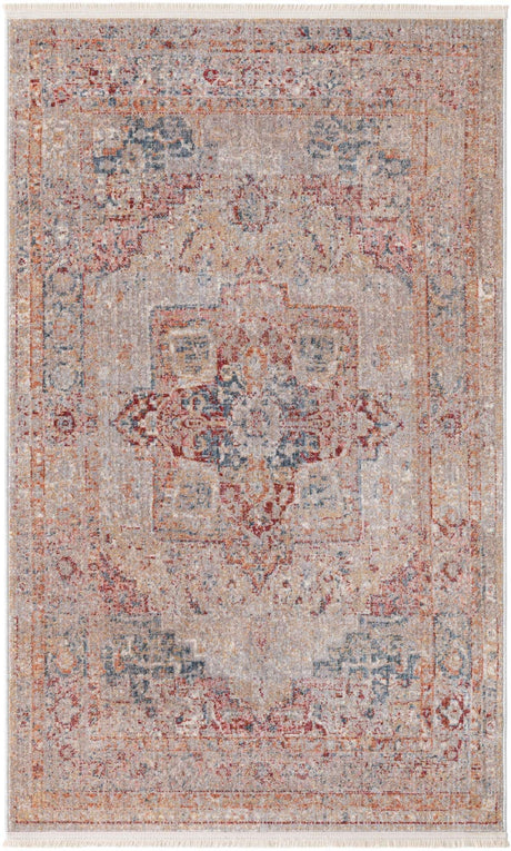 Multicolor 3' 3 x 5' 3 Noble Rectangle Area Rug 100% Polyester Traditional Distressed Classic Contemporary Carpet for Home Decor for Sale at Rug Engine