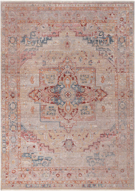 Multicolor 7' 10 x 11' Noble Rectangle Area Rug 100% Polyester Traditional Distressed Classic Contemporary Carpet for Home Decor for Sale at Rug Engine