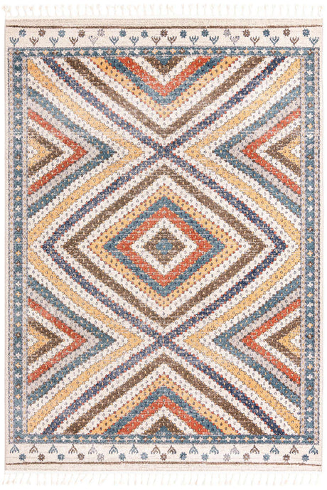 Blue 7' 1 x 10' Aramis Rectangle Area Rug Polypropylene With Cotton Backing Easy Clean Living Room Bedroom Dining Office Carpet for Sale at Rug Engine