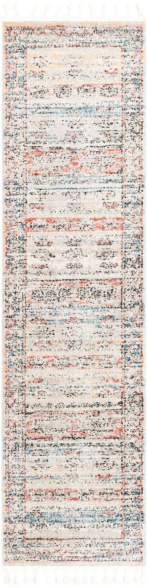 Multicolor 2' 7 x 10' Aramis Runner Area Rug Polypropylene With Cotton Backing Easy Clean Living Room Bedroom Dining Office Carpet for Sale at Rug Engine