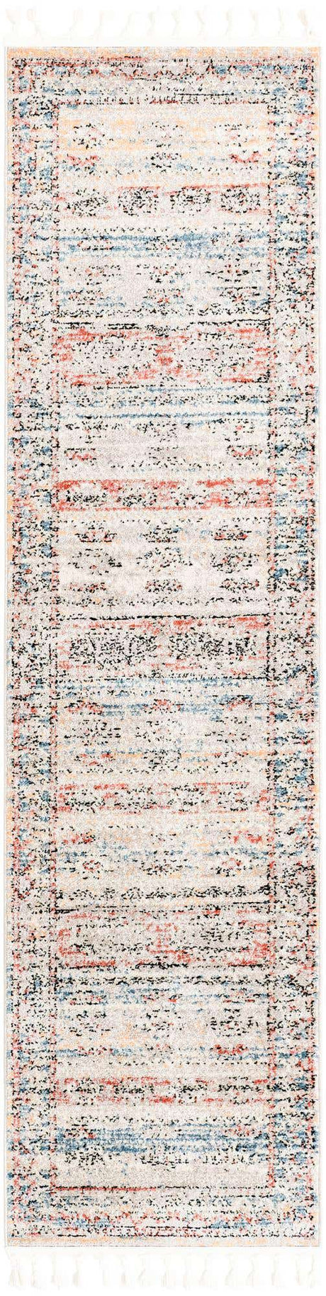 Multicolor 2' 7 x 10' Aramis Runner Area Rug Polypropylene With Cotton Backing Easy Clean Living Room Bedroom Dining Office Carpet for Sale at Rug Engine