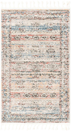 Multicolor 3' 3 x 5' 3 Aramis Rectangle Area Rug Polypropylene With Cotton Backing Easy Clean Living Room Bedroom Dining Office Carpet for Sale at Rug Engine
