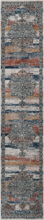 Multicolor 2' 7 x 13' 1 Nyla Runner Area Rug 100% Polypropylene Traditional Classic Carpet for Living Room, Kitchen, Bedroom, Dining, Office for Sale at Rug Engine