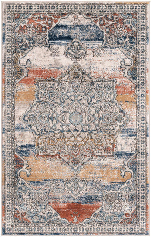 Multicolor 3' 3 x 5' 3 Nyla Rectangle Area Rug 100% Polypropylene Traditional Classic Carpet for Living Room, Kitchen, Bedroom, Dining, Office for Sale at Rug Engine