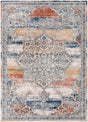 Multicolor 7' 1 x 10' Nyla Rectangle Area Rug 100% Polypropylene Traditional Classic Carpet for Living Room, Kitchen, Bedroom, Dining, Office for Sale at Rug Engine