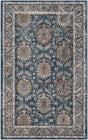 Blue 3' 3 x 5' 3 Nyla Rectangle Area Rug 100% Polypropylene Traditional Classic Carpet for Living Room, Kitchen, Bedroom, Dining, Office for Sale at Rug Engine