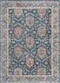 Blue 7' 1 x 10' Nyla Rectangle Area Rug 100% Polypropylene Traditional Classic Carpet for Living Room, Kitchen, Bedroom, Dining, Office for Sale at Rug Engine