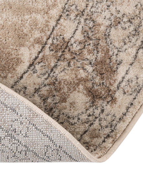 Ivory 4' 1 x 6' 1 Portland Oval Area Rug 85% Polypropylene & 15% Polyester Vintage Distressed Traditional Carpet for Home Decor for Sale at Rug Engine