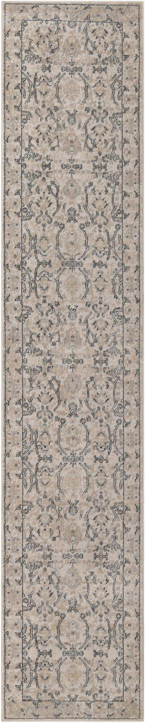 Ivory 2' 7 x 13' 1 Portland Runner Area Rug 85% Polypropylene & 15% Polyester Vintage Distressed Traditional Carpet for Home Decor for Sale at Rug Engine