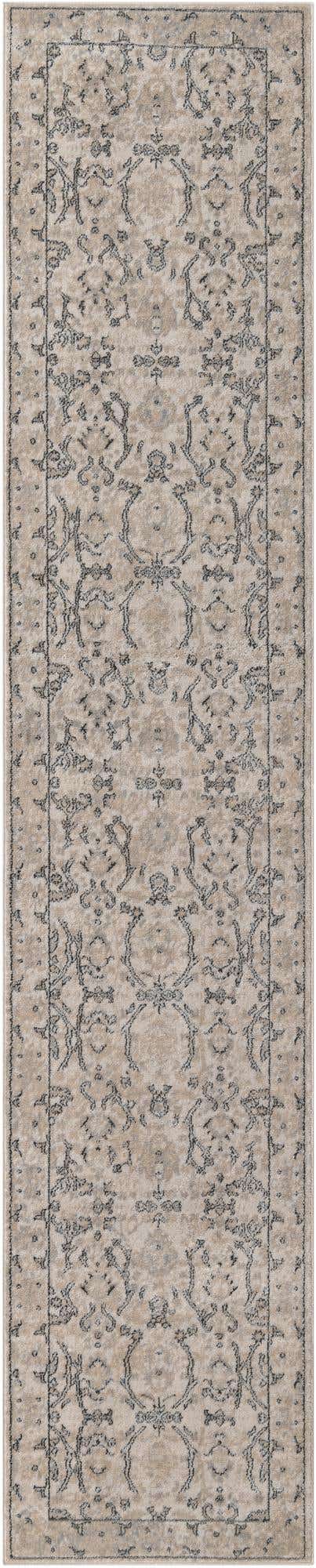 Ivory 2' 7 x 13' 1 Portland Runner Area Rug 85% Polypropylene & 15% Polyester Vintage Distressed Traditional Carpet for Home Decor for Sale at Rug Engine