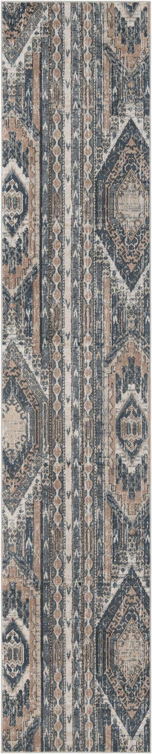 Navy Blue 2' 7 x 13' 1 Portland Runner Area Rug 85% Polypropylene & 15% Polyester Vintage Distressed Traditional Carpet for Home Decor for Sale at Rug Engine