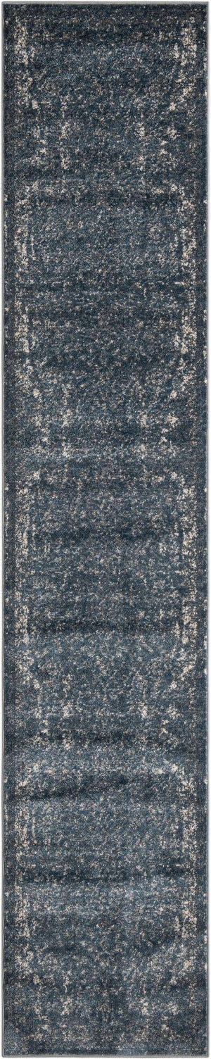 Blue 2' 7 x 13' 1 Portland Runner Area Rug 85% Polypropylene & 15% Polyester Vintage Distressed Traditional Carpet for Home Decor for Sale at Rug Engine