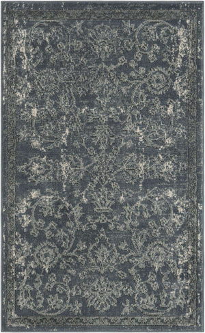 Blue 3' 1 x 5' 3 Portland Rectangle Area Rug 85% Polypropylene & 15% Polyester Vintage Distressed Traditional Carpet for Home Decor for Sale at Rug Engine