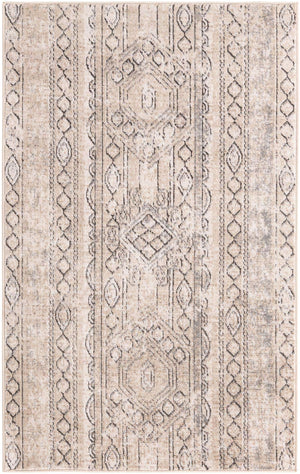 Ivory 3' 1 x 5' 3 Portland Rectangle Area Rug 85% Polypropylene & 15% Polyester Vintage Distressed Traditional Carpet for Home Decor for Sale at Rug Engine