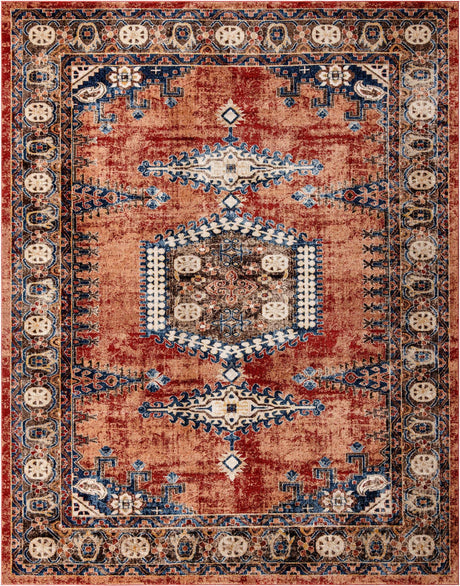Terracotta 10' x 13' 1 Utopia Rectangle Area Rug Traditional Vintage Persian Inspired Vivid Color Durable Carpet for Unique Interiors for Sale at Rug Engine