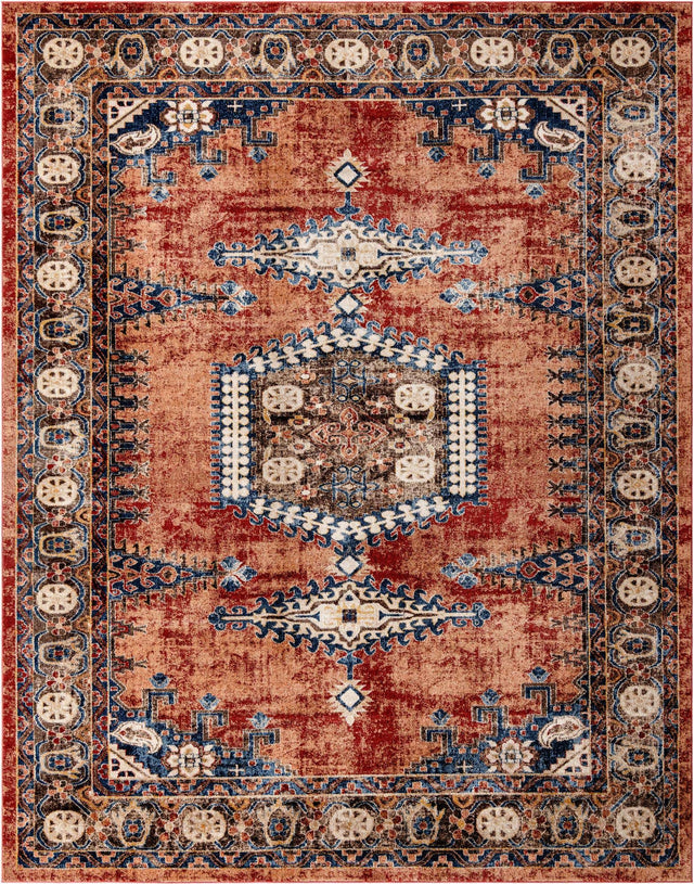 Terracotta 10' x 13' 1 Utopia Rectangle Area Rug Traditional Vintage Persian Inspired Vivid Color Durable Carpet for Unique Interiors for Sale at Rug Engine