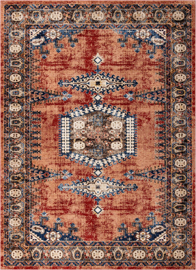 Terracotta 10' x 14' 1 Utopia Rectangle Area Rug Traditional Vintage Persian Inspired Vivid Color Durable Carpet for Unique Interiors for Sale at Rug Engine