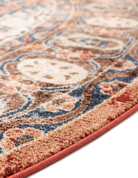 Terracotta 5' 3 x 8' Utopia Oval Area Rug Traditional Vintage Persian Inspired Vivid Color Durable Carpet for Unique Interiors for Sale at Rug Engine