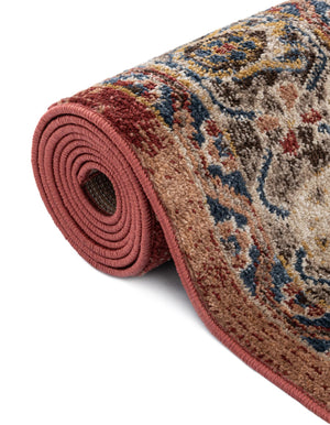 Terracotta 5' 3 x 8' Utopia Oval Area Rug Traditional Vintage Persian Inspired Vivid Color Durable Carpet for Unique Interiors for Sale at Rug Engine