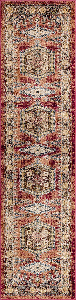 Terracotta 2' x 8' Utopia Runner Area Rug Traditional Vintage Persian Inspired Vivid Color Durable Carpet for Unique Interiors for Sale at Rug Engine
