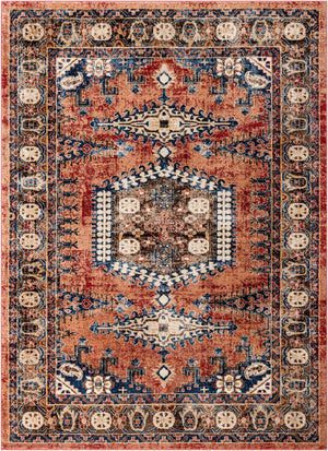 Terracotta 7' 10 x 11' Utopia Rectangle Area Rug Traditional Vintage Persian Inspired Vivid Color Durable Carpet for Unique Interiors for Sale at Rug Engine