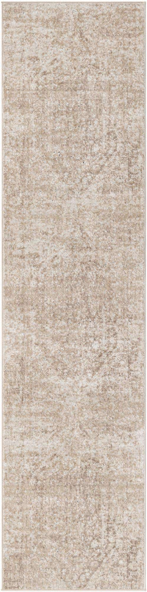 Beige 2' 7 x 10' Chateau Runner Area Rug 85% Polypropylene & 15% Chenille With Cotton Backing Traditional Vintage Distressed Carpet for Classical Interior Design Decorating for Sale at Rug Engine