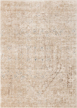 Beige 7' 1 x 10' Chateau Rectangle Area Rug 85% Polypropylene & 15% Chenille With Cotton Backing Traditional Vintage Distressed Carpet for Classical Interior Design Decorating for Sale at Rug Engine