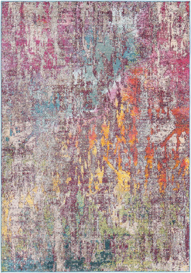 Multicolor 8' x 11' Starlight Rectangle Area Rug 100% Polypropylene Visually Appealing Unique Carpet for Living Rooms, Bedroom, Dining, Office for Sale at Rug Engine