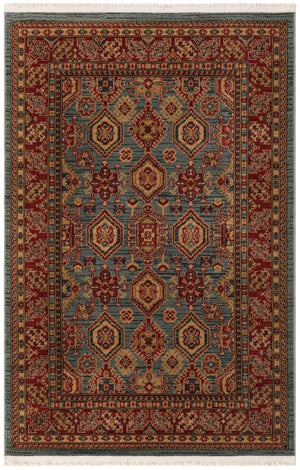 Light Blue 4' 1 x 6' 1 Sahand Rectangle Area Rug Affordable Easy Clean Traditional Design Durable Carpet for Home Interior Design Living Room Dining Office for Sale at Rug Engine