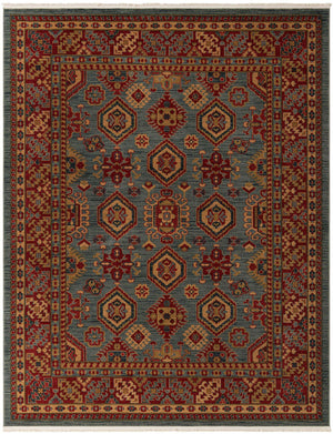 Light Blue 8' x 10' Sahand Rectangle Area Rug Affordable Easy Clean Traditional Design Durable Carpet for Home Interior Design Living Room Dining Office for Sale at Rug Engine