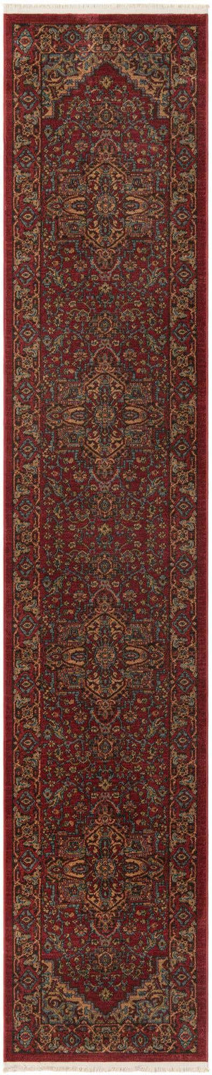 Red 2' 7 x 13' 1 Sahand Runner Area Rug Affordable Easy Clean Traditional Design Durable Carpet for Home Interior Design Living Room Dining Office for Sale at Rug Engine