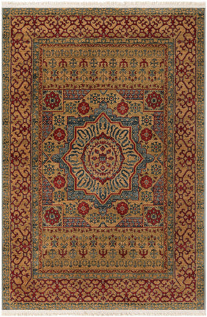 Light Blue 4' 1 x 6' 1 Palace Rectangle Area Rug