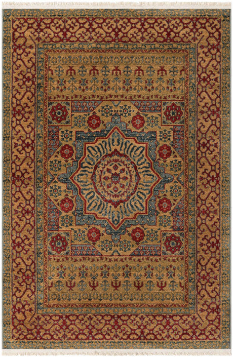 Light Blue 4' 1 x 6' 1 Palace Rectangle Area Rug