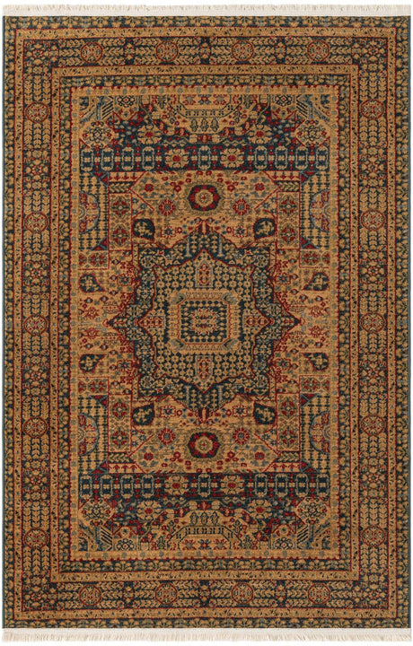 Blue 4' 1 x 6' 1 Palace Rectangle Area Rug