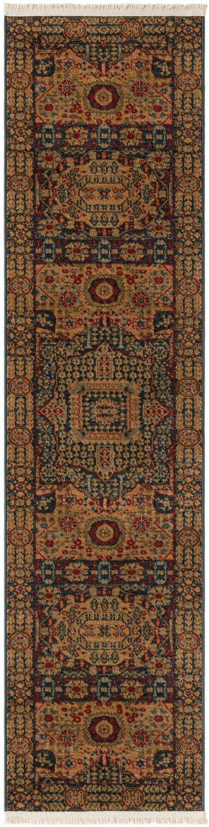 Blue 2' x 8' Palace Runner Area Rug