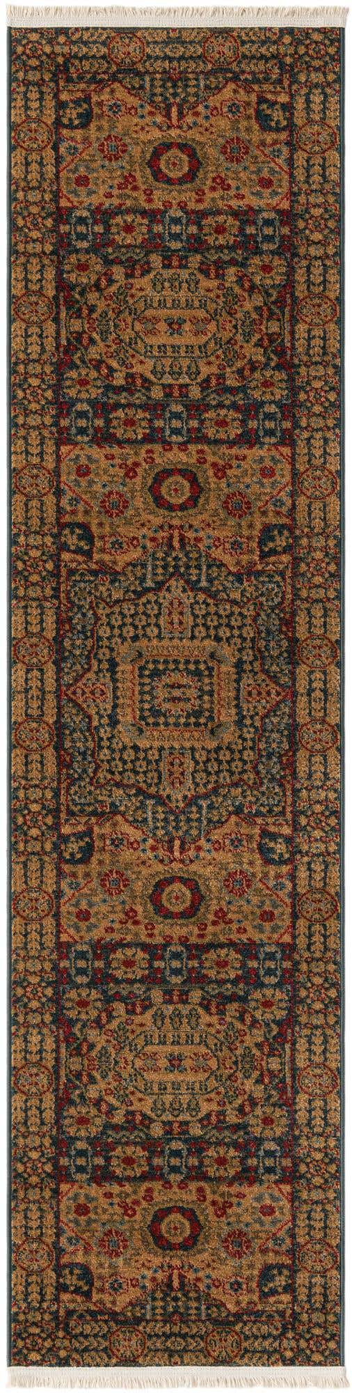 Blue 2' x 8' Palace Runner Area Rug